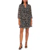 Msk Petites Womens Chiffon Floral Shirtdress In Multi
