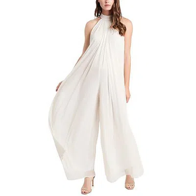 Msk Petites Womens Chiffon Glitter Jumpsuit