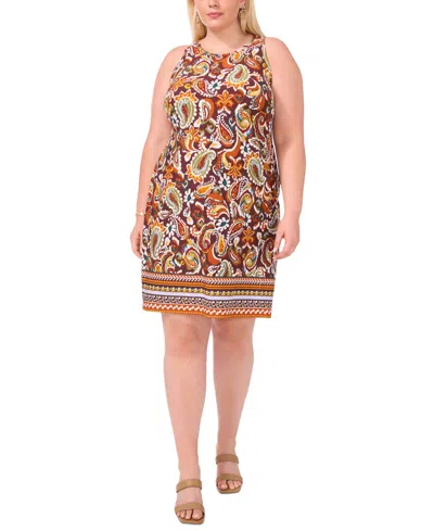 Print Keyhole Shift Dress Print Keyhole Shift Dress
