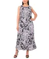 Msk Plus Size Sleeveless Jersey Maxi Dress