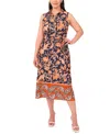 Msk Plus Size Sleeveless Jersey Midi Dress