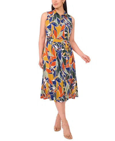 Msk Plus Size Sleeveless Jersey Midi Dress