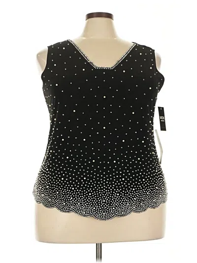 Msk Sleeveless Blouse In Black