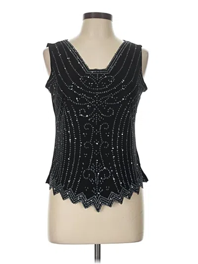 Pre-owned Msk Sleeveless Blouse In Black