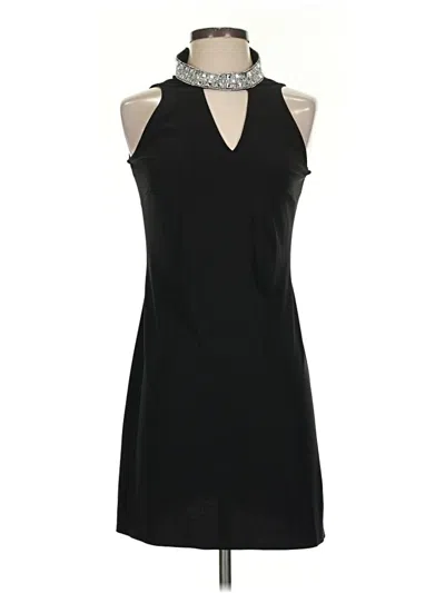 Pre-owned Msk Sleeveless Top Black Halter Neckline Tops