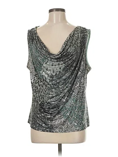 Pre-owned Msk Tank Top Black Plunge Neckline Tops