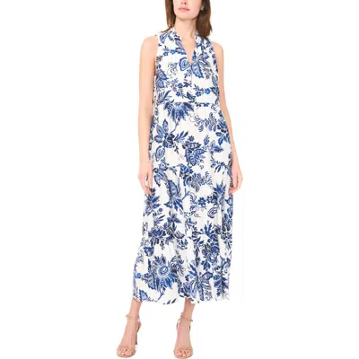 Msk Tiered Maxi Dress In Jbs Navy