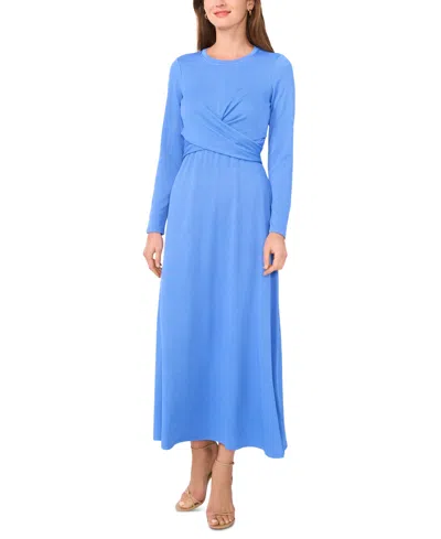 Msk Women's Crossover-waist Textured Maxi Dress In Grenada Sk | ModeSens