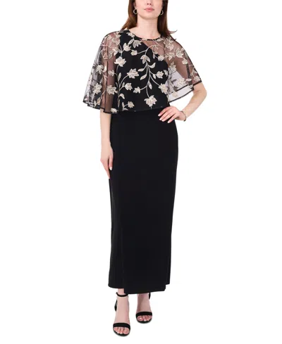 high end black dress High-end vintage elegant V-neck long-sleeved dress Black / L