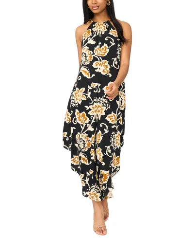 Msk Women's Halter Neck Jumpsuit In Multi