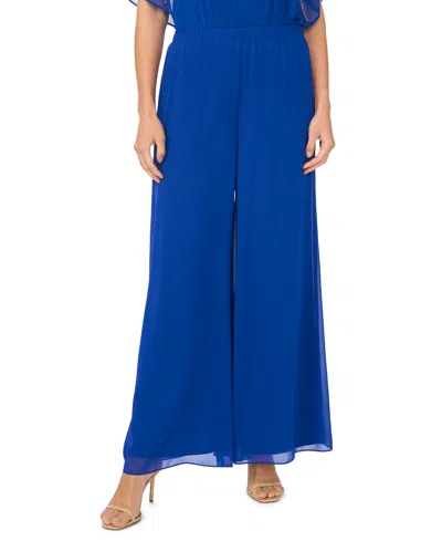 Msk Women's Mid-rise Pull-on Pants In Blue
