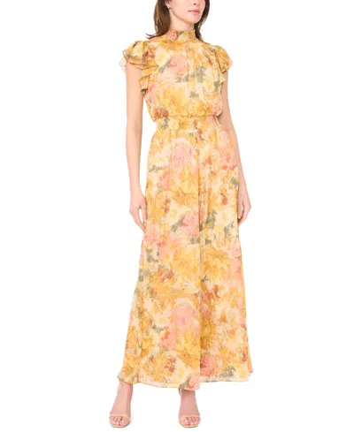 Msk Women's Mock Neck Waist Dress