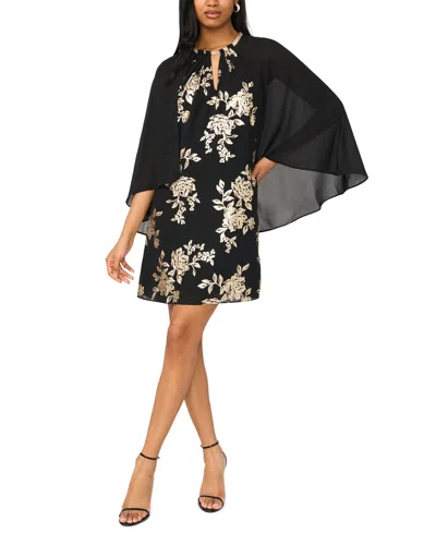 Msk Women's Printed Short Dress In Multi
