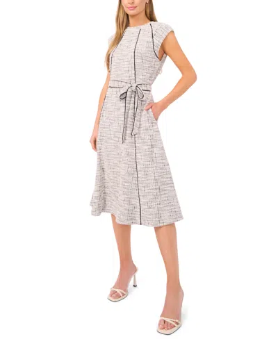 MSK WOMEN'S SHORT-SLEEVE CREWNECK KNIT DRESS