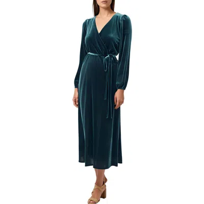Msk Womens Belted Velvet Shift Dress