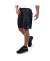 Msx By Michael Strahan Men's Black Detroit Lions Mesh Shorts In Black