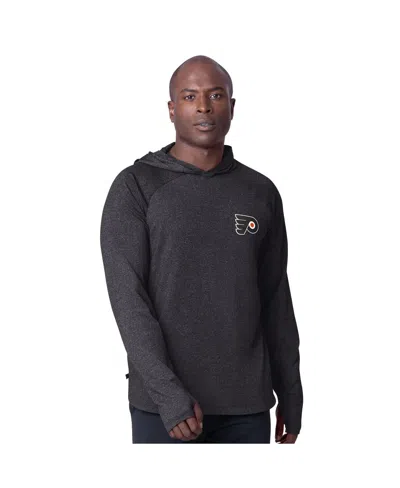 Msx By Michael Strahan Men's Black Philadelphia Flyers Fast Track Raglan Long Sleeve Hoodie T-shirt In Multi