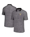 Msx By Michael Strahan Men's Black Pittsburgh Penguins Strategy Raglan Polo In Black