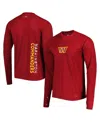 Msx By Michael Strahan Men's Burgundy Washington Commanders Interval Long Sleeve Raglan T-shirt In Burgundy