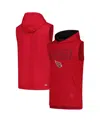 Msx By Michael Strahan Men's Cardinal Arizona Cardinals Marathon Sleeveless Pullover Hoodie In Red