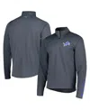 Msx By Michael Strahan Men's Charcoal Detroit Lions Half-zip Hoodie In Charcoal