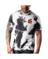Msx By Michael Strahan Men's  Black Cincinnati Bengals Freestyle Tie-dye T-shirt In Black