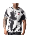 MSX BY MICHAEL STRAHAN MEN'S MSX BY MICHAEL STRAHAN BLACK KANSAS CITY CHIEFS FREESTYLE TIE-DYE T-SHIRT