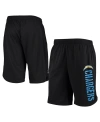 MSX BY MICHAEL STRAHAN MEN'S MSX BY MICHAEL STRAHAN BLACK LOS ANGELES CHARGERS TRAINING SHORTS