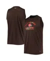 Msx By Michael Strahan Men's  Brown Cleveland Browns Rebound Tank Top In Brown