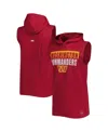 Msx By Michael Strahan Men's  Burgundy Washington Commanders Relay Sleeveless Pullover Hoodie In Burgundy