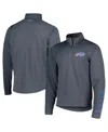 Msx By Michael Strahan Men's  Charcoal Buffalo Bills Quarter-zip Sweatshirt In Charcoal