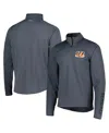 Msx By Michael Strahan Men's  Charcoal Cincinnati Bengals Half-zip Hoodie In Charcoal