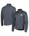 Msx By Michael Strahan Men's  Charcoal Minnesota Vikings Quarter-zip Sweatshirt In Charcoal