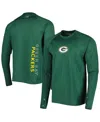 Msx By Michael Strahan Men's  Green Green Bay Packers Interval Long Sleeve Raglan T-shirt In Green