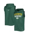 Msx By Michael Strahan Men's  Green Green Bay Packers Relay Sleeveless Pullover Hoodie In Green