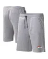 Msx By Michael Strahan Men's  Heather Gray Denver Broncos Trainer Shorts In Heather Gray