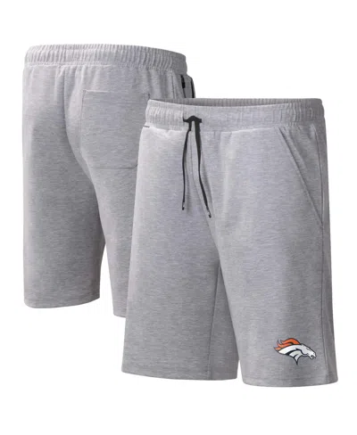 Msx By Michael Strahan Men's  Heather Gray Denver Broncos Trainer Shorts