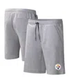 Msx By Michael Strahan Men's  Heather Gray Pittsburgh Steelers Trainer Shorts In Heather Gray
