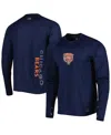 Msx By Michael Strahan Men's  Navy Chicago Bears Interval Long Sleeve Raglan T-shirt In Navy
