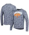 MSX BY MICHAEL STRAHAN MEN'S MSX BY MICHAEL STRAHAN NAVY CHICAGO BEARS PERFORMANCE CAMO LONG SLEEVE T-SHIRT