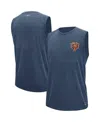 Msx By Michael Strahan Men's  Navy Dallas Cowboys Warmup Tri-blend Sleeveless T-shirt In Navy