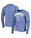 Msx By Michael Strahan Men's  Royal Indianapolis Colts Performance Camo Long Sleeve T-shirt In Royal