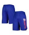 Msx By Michael Strahan Men's  Royal New York Giants Team Shorts In Royal