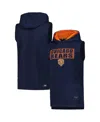 Msx By Michael Strahan Men's Navy Chicago Bears Marathon Sleeveless Pullover Hoodie In Navy