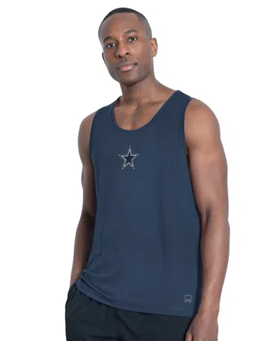 Msx By Michael Strahan Men's Navy Dallas Cowboys Energy Scoop Neck Tank Top In Blue