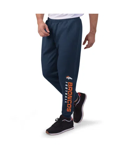 Msx By Michael Strahan Men's Navy Denver Broncos Jogger Pants In Blue