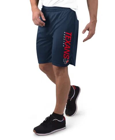 Msx By Michael Strahan Men's Navy Houston Texans Mesh Shorts In Blue