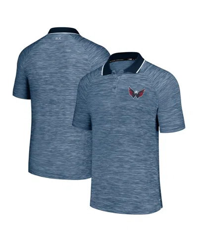 Msx By Michael Strahan Men's Navy Washington Capitals Strategy Raglan Polo