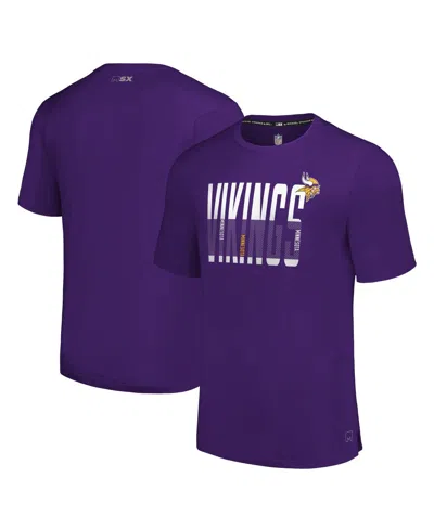 Msx By Michael Strahan Men's Purple Minnesota Vikings Teamworkâ T-shirt In Purple