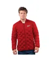 Msx By Michael Strahan Men's Red Detroit Red Wings Persistence Quilted Full-zip Jacket In Multi